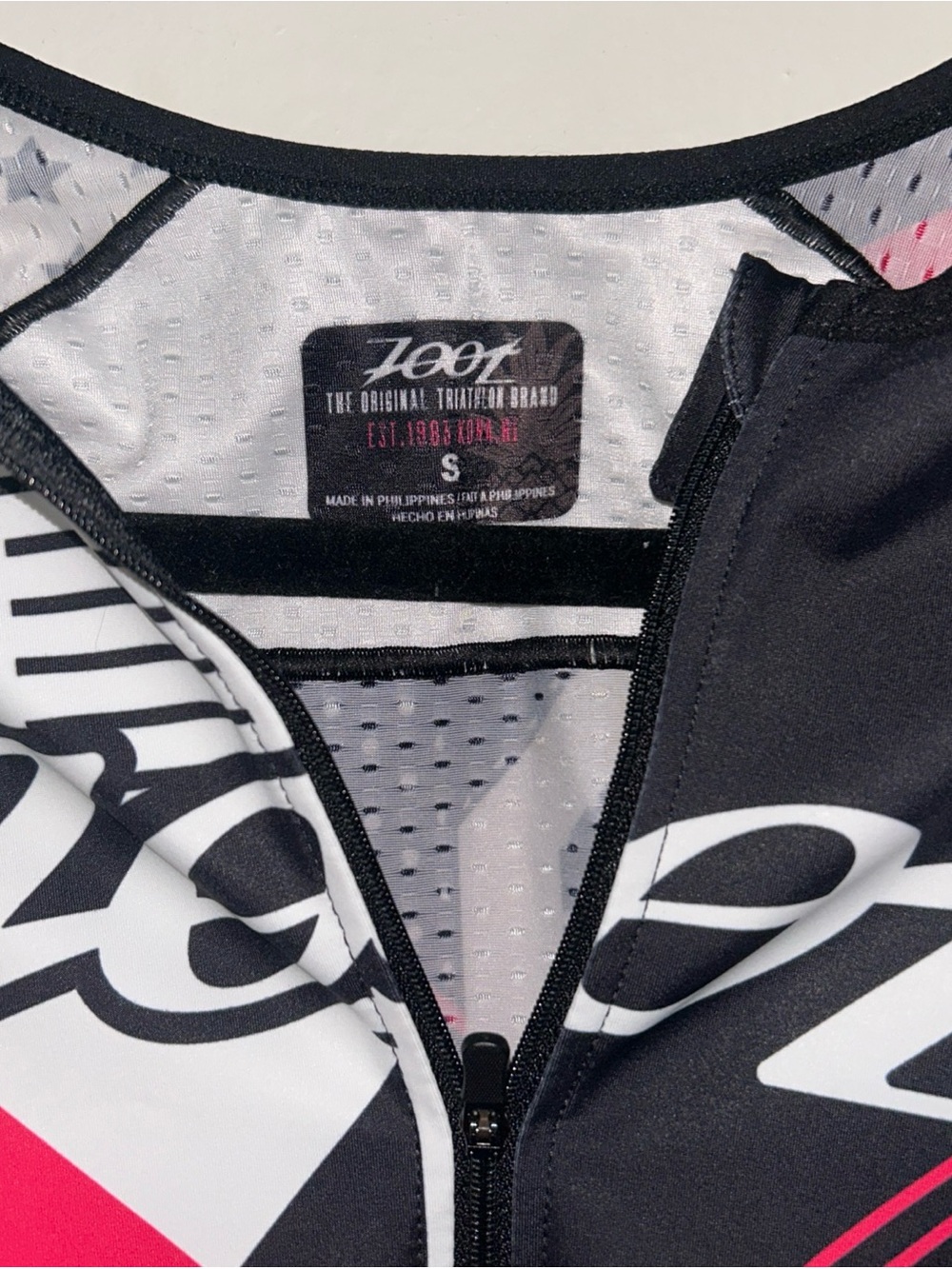 Zoot LTD Aero Team 19 Race Suit Short Sleeve Trisuit Small Compression Cycling - Picture 5 of 6
